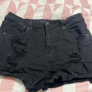 Aeropostale Black Jean Shorts